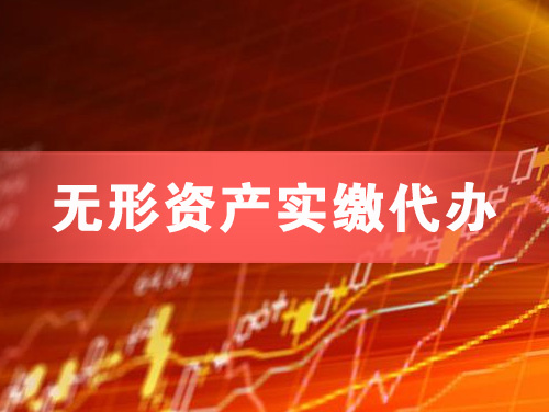 吴川无形资产实缴资本代办